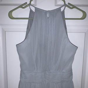 David's Bridal High-Neck Chiffon Bridesmaid Dress